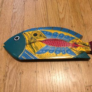 Painted Wood Fish
